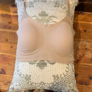 Seamless Mesh Back Cream Bralette